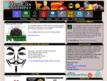 Tablet Screenshot of heroclixworld.com